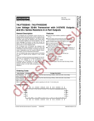 74LVTH322245GX datasheet  